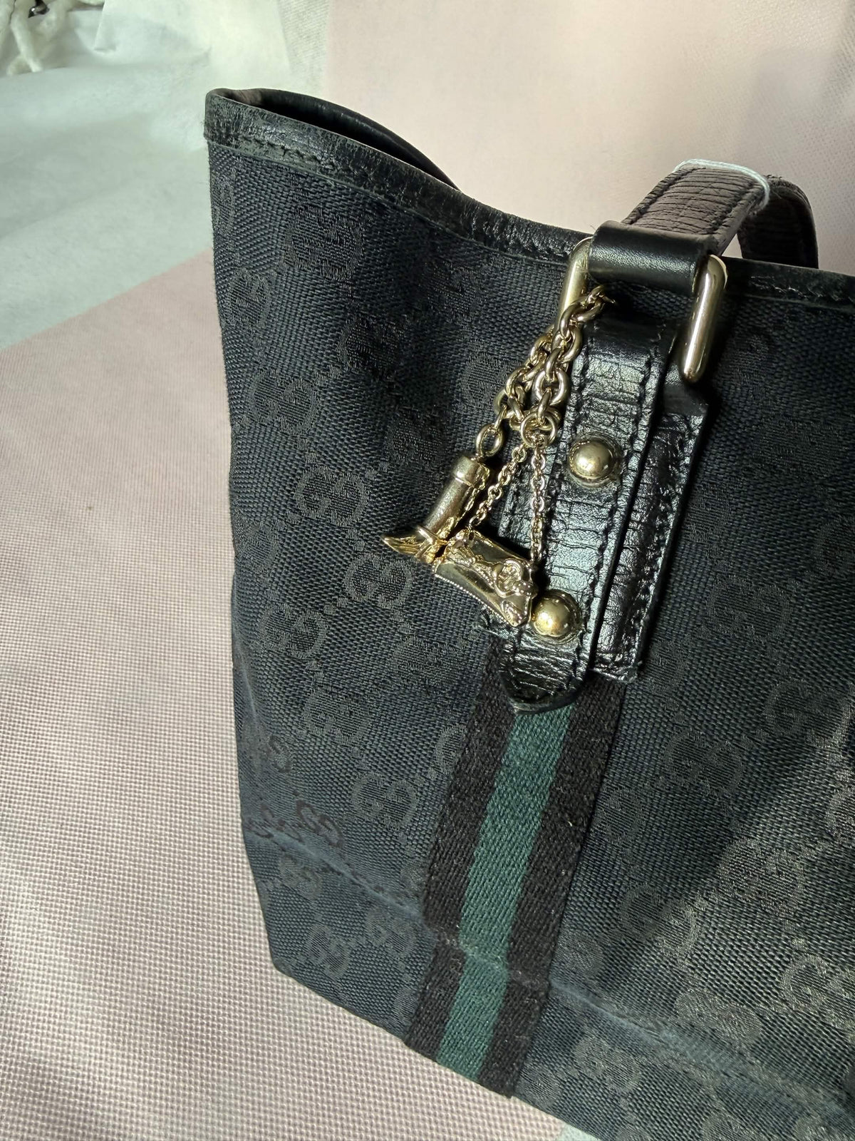 Sac Gucci Noir et Vert